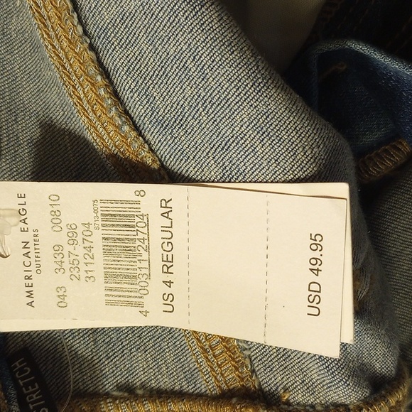 American Eagle Outfitters High Rise Light Blue Jeans - Picture 8 of 10
